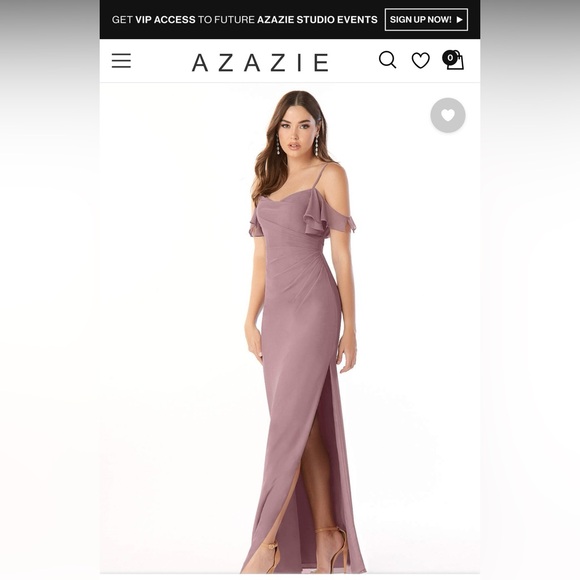 Azazie Dresses & Skirts - Azazie Emeralda Dusty Rose Bridesmaid Dress